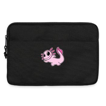 Axolotl Motif Pink - Laptop bag 13" - black - Front