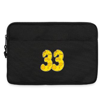 33 Jahre Lustig Käse - Laptoptasche 13" - Schwarz - Vorne