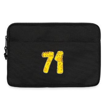 71 Jahre Lustig Käse - Laptoptasche 13" - Schwarz - Vorne