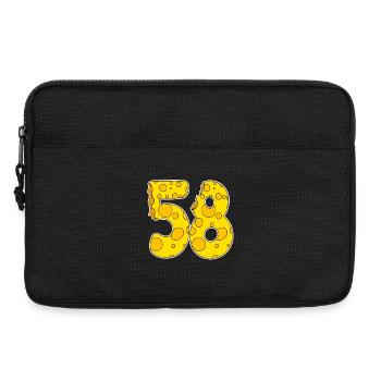 58 Jahre Lustig Käse - Laptoptasche 13" - Schwarz - Vorne