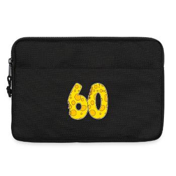 60 ans de fromage Lustig - Sacoche pour ordinateur portable 13 pouces - noir - Devant