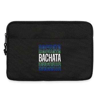 Lettrage Bachata pour une danse sensuelle - Sacoche pour ordinateur portable 13 pouces - noir - Devant