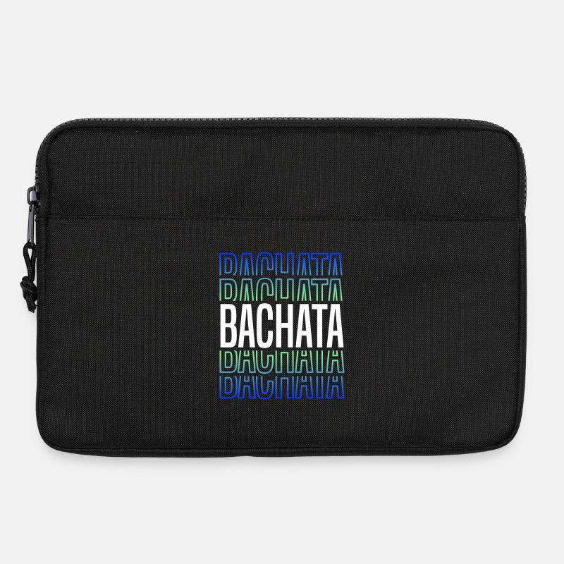 Bachata Lettering for Sensual Dancing - Laptop bag 13" - black