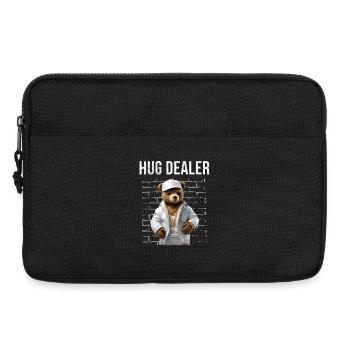 Gangster Hug Dealer Teddy Bear Funny - Laptop bag 13" - black - Front