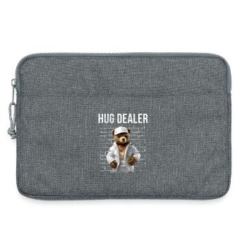 Gangster Hug Dealer Ours en peluche Drôle - Sacoche pour ordinateur portable 13 pouces - gris chiné - Devant