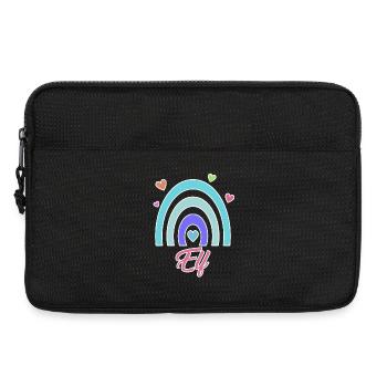 11. Geburtstag Regenbogen Vintage - Laptoptasche 13" - Schwarz - Vorne