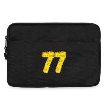77 years of Lustig Käse - Laptop bag 13" - black - Front