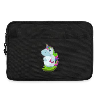 Unicorn Book - Laptop bag 13" - black - Front