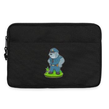 Hund Polizist Polizei - Laptoptasche 13" - Schwarz - Vorne