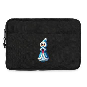 Ded Moroz Snegurotschka russischer Weihnachtsmann - Laptoptasche 13" - Schwarz - Vorne