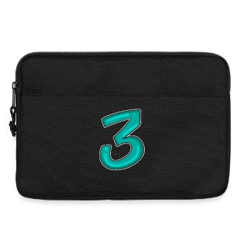 3 - Drei - Dritter - Laptoptasche 13" - Schwarz - Vorne