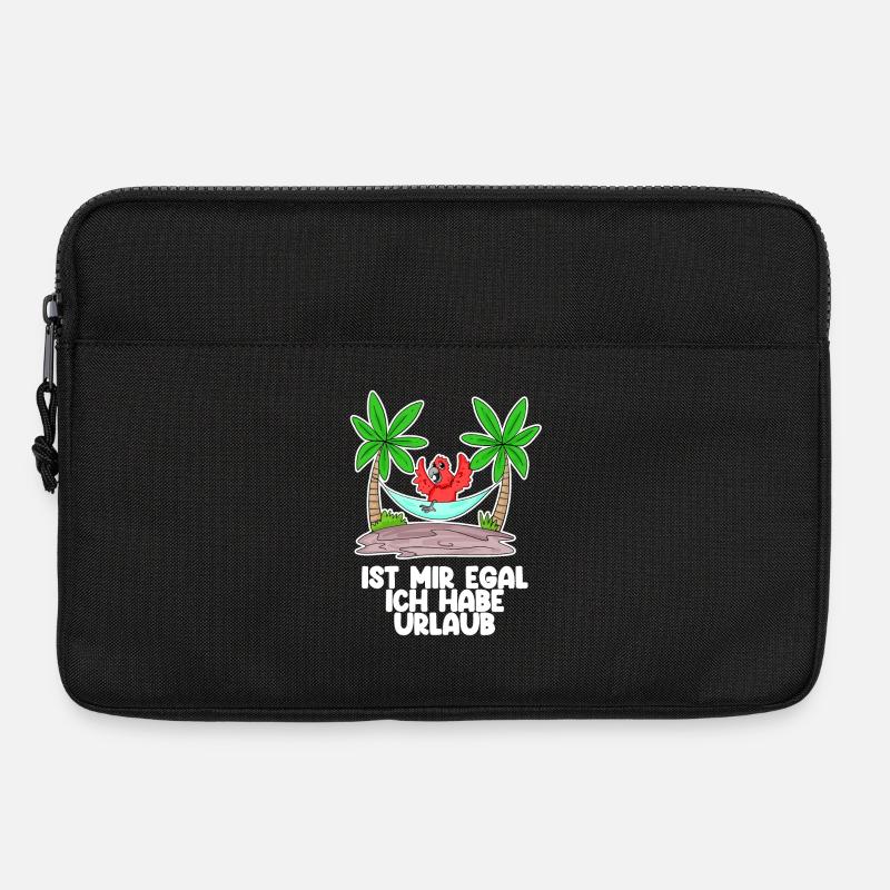 Urlaub Spruch Sprüche - Laptoptasche 13" - Schwarz