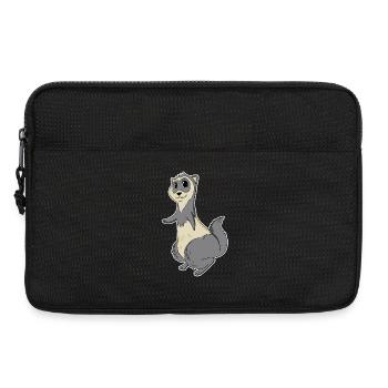 Motif animal furet - Sacoche pour ordinateur portable 13 pouces - noir - Devant