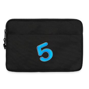 Numéro 5 Bleu - Sacoche pour ordinateur portable 13 pouces - noir - Devant
