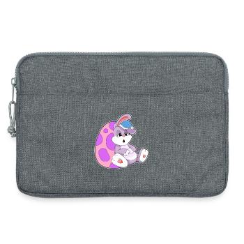 Bunny Easter Relax - Sacoche pour ordinateur portable 13 pouces - gris chiné - Devant