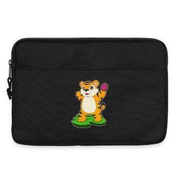 Tiger Donut - Laptoptasche 13" - Schwarz - Vorne