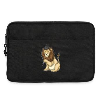 Lion Peintre Pinceau Peinture - Sacoche pour ordinateur portable 13 pouces - noir - Devant