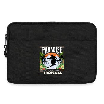 Paradise Doesn't Have To Be Tropical - Skiing - Laptoptasche 13" - Schwarz - Vorne