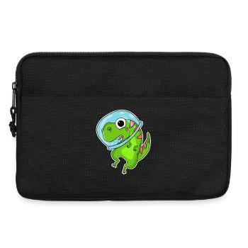 Dino Motif Dinosaur Space Astronauat - Laptop bag 13" - black - Front