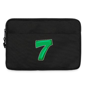 Zahl 7 Nummer - Laptoptasche 13" - Schwarz - Vorne