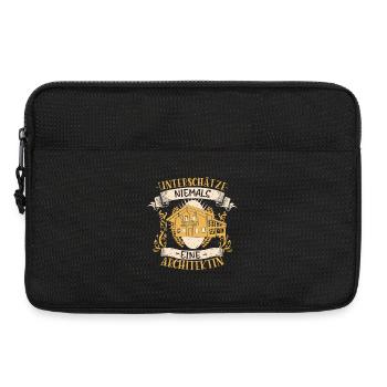 Architektin Beruf Design lustiges Geschenk - Laptoptasche 13" - Schwarz - Vorne