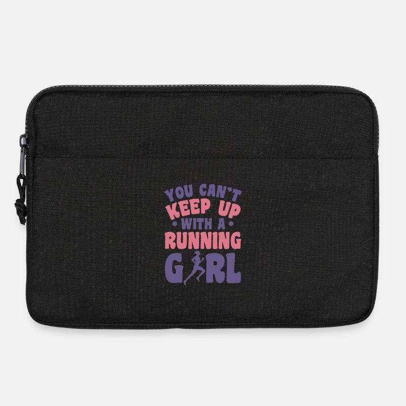 Läuferin - Laptoptasche 13" - Schwarz