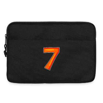7 Number Seven Number Symbol Sign - Laptop bag 13" - black - Front