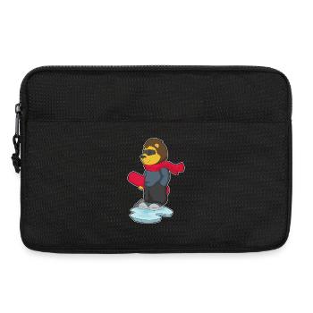 Löwe Snowboarder Snowboard - Laptoptasche 13" - Schwarz - Vorne
