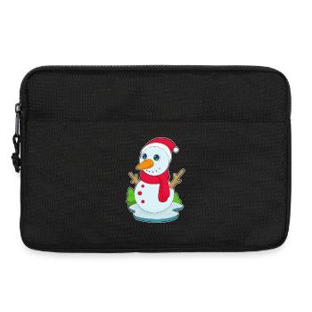Snowman Christmas Winter - Laptop bag 13" - black - Front