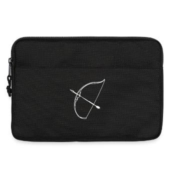 Bow and arrow - Laptop bag 13" - black - Front