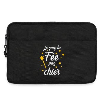 Je suis la Fée pas chier ! - Sacoche pour ordinateur portable 13 pouces - noir - Devant