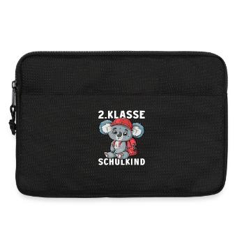 Koala 2 Klasse Koalabär Einschulung Zweitklässler - Laptoptasche 13" - Schwarz - Vorne