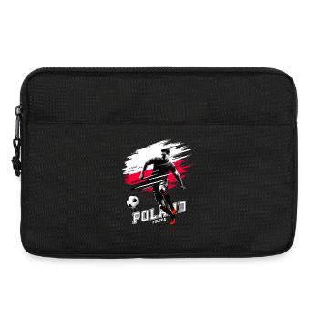 Football Pologne Pologne Flag Player Grunge - Sacoche pour ordinateur portable 13 pouces - noir - Devant