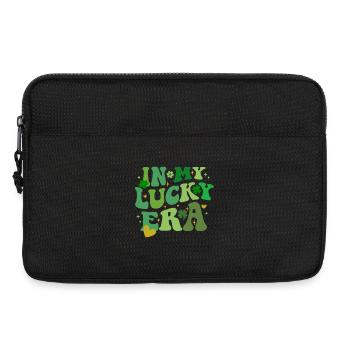 In My Lucky Era, St Patricks Day Shamrock - Laptop bag 13" - black - Front