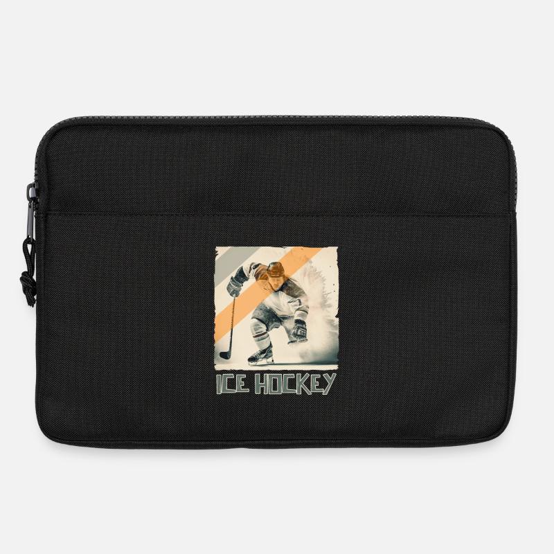 Eishockeyspieler Eishockey - Laptoptasche 13" - Schwarz