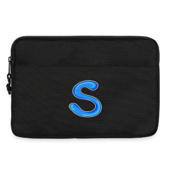 Letter S Initial Letter - Laptop bag 13" - black - Front