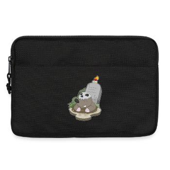 Taupe Halloween Pierre tombale bougie - Sacoche pour ordinateur portable 13 pouces - noir - Devant