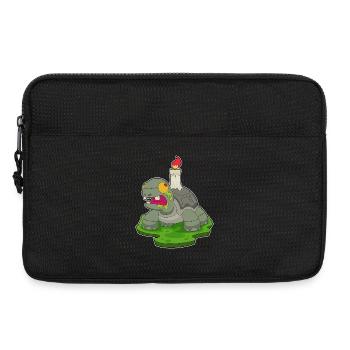 Schildkröte Halloween Zombie Kerze - Laptoptasche 13" - Schwarz - Vorne