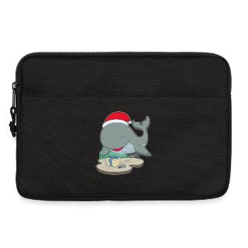 Forfait Noël des baleines - Sacoche pour ordinateur portable 13 pouces - noir - Devant