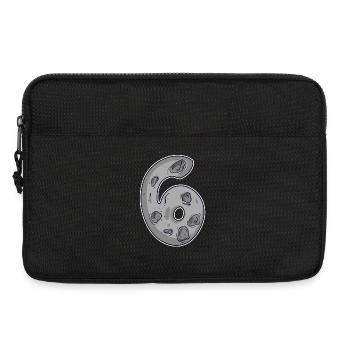 Number 6 Number Space Moon - Laptop bag 13" - black - Front