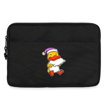 Duck Tired Sleeping Sleeping Girl - Laptop bag 13" - black - Front