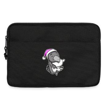 Crow Tired Sleeping Sleeping Girl - Laptop bag 13" - black - Front