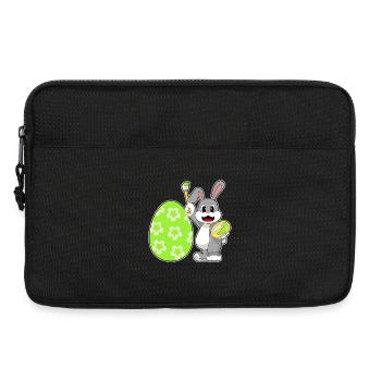 Bunny Easter Coloring - Laptop bag 13" - black - Front
