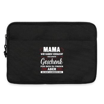 Beste Mama Der Welt Geschenk Weihnachten - Laptoptasche 13" - Schwarz - Vorne