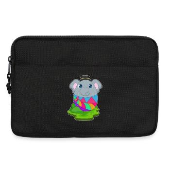 Elefant Ostern Osterei - Laptoptasche 13" - Schwarz - Vorne