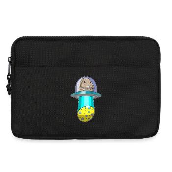Bunny Easter Spaceship - Laptop bag 13" - black - Front