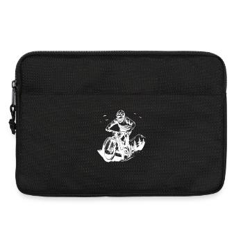 Mountainbiking Skizze - Laptoptasche 13" - Schwarz - Vorne