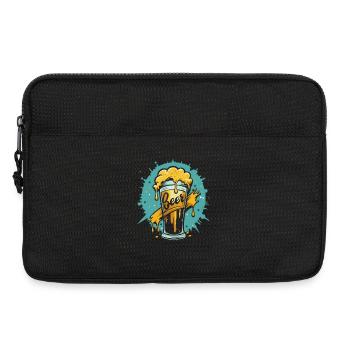 Foamy Beer Splash Grafik - Laptoptasche 13" - Schwarz - Vorne