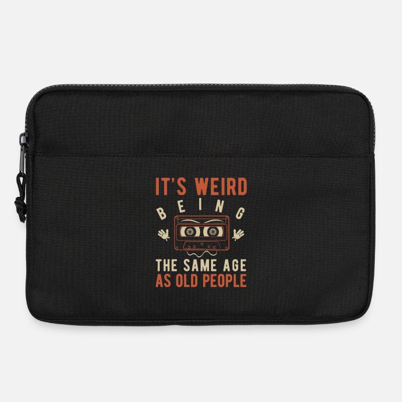 It's weird being the same age as old people - Laptop bag 13" - black