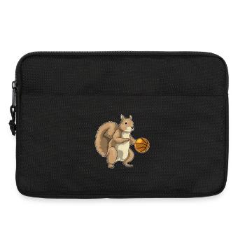 Squirrel Basketball Player Basketball - Laptop bag 13" - black - Front